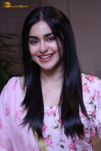 Tollywood Actress Adah Sharma in a pink salwar dress