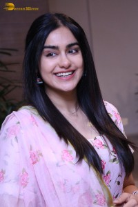 Tollywood Actress Adah Sharma in a pink salwar dress