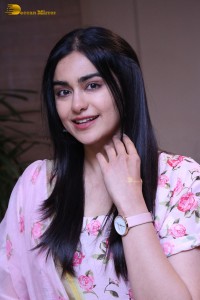 Tollywood Actress Adah Sharma in a pink salwar dress