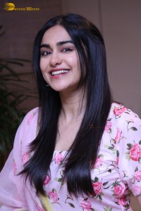Tollywood Actress Adah Sharma in a pink salwar dress