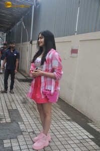 actress adah sharma in a pink skirt and shirt cute pics