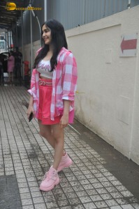 actress adah sharma in a pink skirt and shirt cute pics