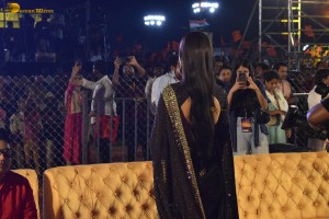 Adipurush Pre-Release Function attended by Prabhas, Kriti Sanon, Bhushan Kumar, YV Subba Reddy, IPS Ramesh Reddy, and others.