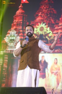 Adipurush Pre-Release Function attended by Prabhas, Kriti Sanon, Bhushan Kumar, YV Subba Reddy, IPS Ramesh Reddy, and others.