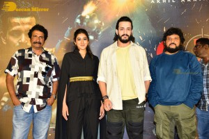 Telugu Movie Agent Teaser Launch event attended by Akhil Akkineni and Sakshi Vaidya