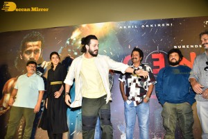 Telugu Movie Agent Teaser Launch event attended by Akhil Akkineni and Sakshi Vaidya