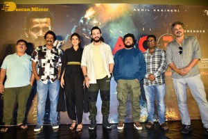 Telugu Movie Agent Teaser Launch event attended by Akhil Akkineni and Sakshi Vaidya