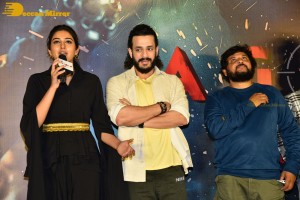 Telugu Movie Agent Teaser Launch event attended by Akhil Akkineni and Sakshi Vaidya