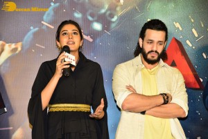 Telugu Movie Agent Teaser Launch event attended by Akhil Akkineni and Sakshi Vaidya