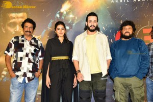 Telugu Movie Agent Teaser Launch event attended by Akhil Akkineni and Sakshi Vaidya