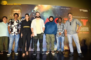Telugu Movie Agent Teaser Launch event attended by Akhil Akkineni and Sakshi Vaidya