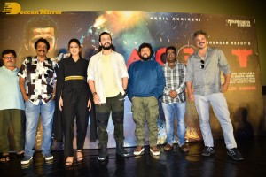 Telugu Movie Agent Teaser Launch event attended by Akhil Akkineni and Sakshi Vaidya