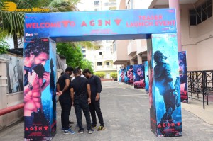 Telugu Movie Agent Teaser Launch event attended by Akhil Akkineni and Sakshi Vaidya