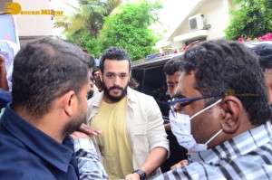 Telugu Movie Agent Teaser Launch event attended by Akhil Akkineni and Sakshi Vaidya