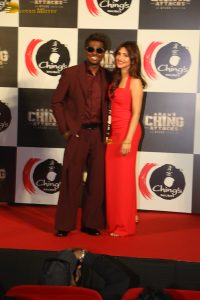 Agent Ching Attacks Ad Launch attended by Ranveer Singh, Sreeleela and Bobby Deol