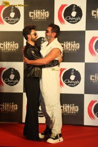 Agent Ching Attacks Ad Launch attended by Ranveer Singh, Sreeleela and Bobby Deol
