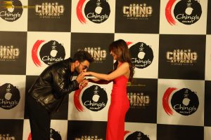 Agent Ching Attacks Ad Launch attended by Ranveer Singh, Sreeleela and Bobby Deol