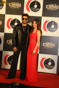 Agent Ching Attacks Ad Launch attended by Ranveer Singh, Sreeleela and Bobby Deol