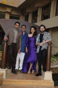 Actors Pratik Gandhi, Divyendu Sharma, and Saiyami Kher promote their film Agni