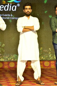 Ahimsa Pre-Release attended by Abhiram Daggubati, Geethika Tiwary, Suresh Babu, Rana Daggubati and Teja
