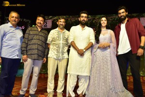 Ahimsa Pre-Release attended by Abhiram Daggubati, Geethika Tiwary, Suresh Babu, Rana Daggubati and Teja