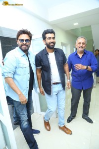 Ahimsa Press Meet attended by Abhiram Daggubati, Geethika Tiwary, Teja, and Venkatesh Daggubati