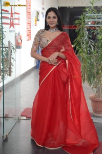 indian actress aishwyara dutta gorgeous looks in a red saree