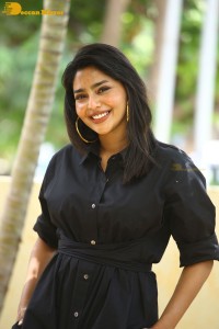 Actress Aishwarya Lekshmi photoshoot in a black dress