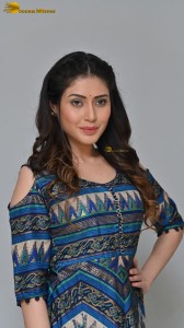 Indian Actress Aishwarya Raj Bhakuni photoshoot in a blue salwar dress