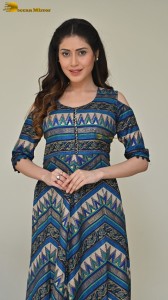 Indian Actress Aishwarya Raj Bhakuni photoshoot in a blue salwar dress