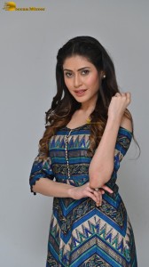 Indian Actress Aishwarya Raj Bhakuni photoshoot in a blue salwar dress