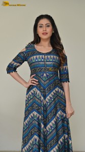 Indian Actress Aishwarya Raj Bhakuni photoshoot in a blue salwar dress