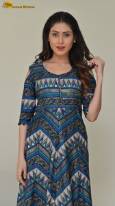 Indian Actress Aishwarya Raj Bhakuni photoshoot in a blue salwar dress