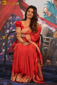 Aishwarya Rajesh pretty in a orange red saree