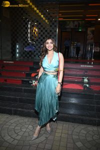 actress Akanksha Puri gorgeous in a blue green dress