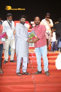 Akhanda Thanks meet titled Kruthagnatha Sabha attended by Nandamuri Balakrishna, Pragya Jaiswal, Poorna, Srikanth, Boyapati Srinu and Ravinder Reddy