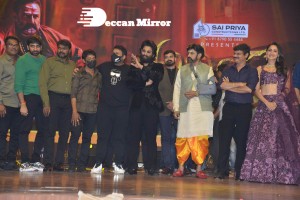 Akhanda movie pre-release function attended by Balakrishna, Allu Arjun, SS Rajamouli, Boyapati Srinu, Srikanth, Pragya Jaiswal and others