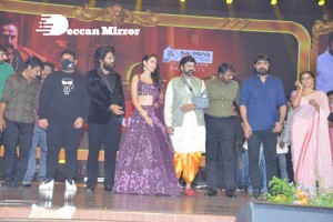 Akhanda movie pre-release function attended by Balakrishna, Allu Arjun, SS Rajamouli, Boyapati Srinu, Srikanth, Pragya Jaiswal and others