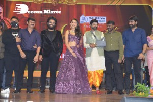 Akhanda movie pre-release function attended by Balakrishna, Allu Arjun, SS Rajamouli, Boyapati Srinu, Srikanth, Pragya Jaiswal and others