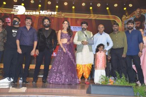 Akhanda movie pre-release function attended by Balakrishna, Allu Arjun, SS Rajamouli, Boyapati Srinu, Srikanth, Pragya Jaiswal and others