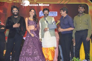 Akhanda movie pre-release function attended by Balakrishna, Allu Arjun, SS Rajamouli, Boyapati Srinu, Srikanth, Pragya Jaiswal and others