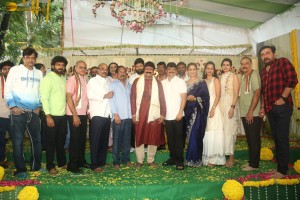 Akhanda Thaandavam Launch attended by Nandamuri Balakrishna, his daughters Brahmani and Tejaswini, and Director Boyapati Srinu