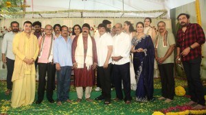 Akhanda Thaandavam Launch attended by Nandamuri Balakrishna, his daughters Brahmani and Tejaswini, and Director Boyapati Srinu