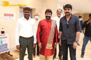 ‘Akhanda' Thanks Meet held on January 12, 2022 - attended by Nandamuri Balakrishna, Boyapati Srinu, Miryala Ravinder and others.