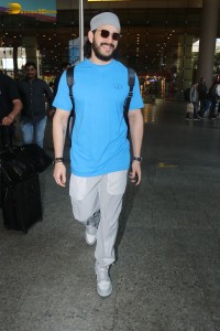 actor akhil akkineni spotted at mumbai airport on feb 4, 2023