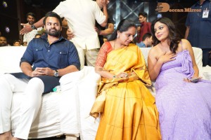 Akshara movie Pre Release Event attended by cast Nanditha Swetha and Guest TRS leader Kavitha