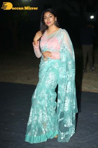 Actress Akshatha Srinivas Photoshoot in a transparent green saree