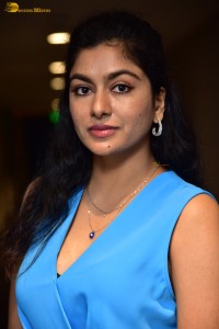 actress Akshatha Srinivas photoshoot in a blue dress