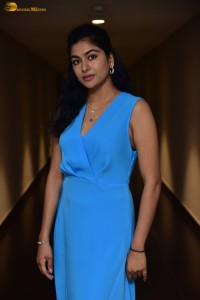 actress Akshatha Srinivas photoshoot in a blue dress