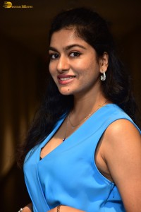 actress Akshatha Srinivas photoshoot in a blue dress